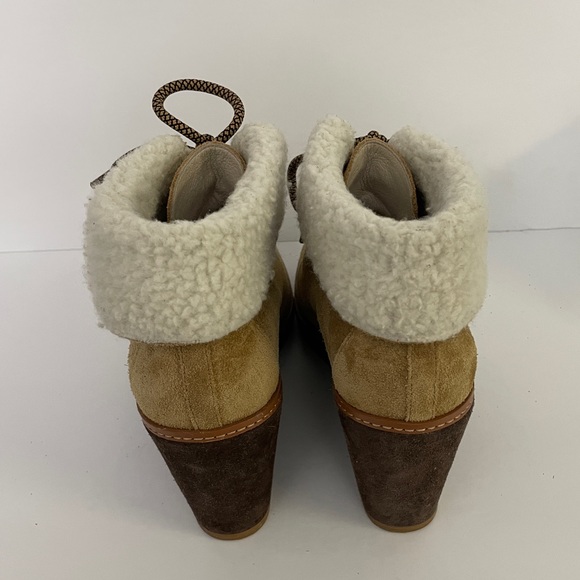 Caslon Henry Leather Wedge Bootie Size 9 - Picture 3 of 8